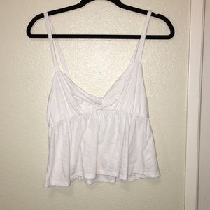 White tie in the front top